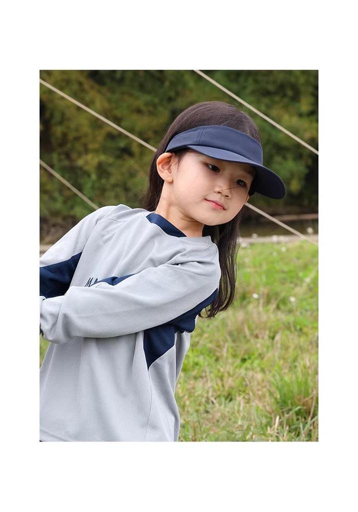 Kids' Japanese Style Sun Visor Hat for Outdoor Summer Travel - UV Protection for Boys & Girls