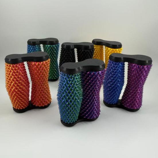 

Колючий липучий стим-фиджет игрушка вращающийся снятие стресса подростки взрослые карманный 3D-печатный инструмент для стимминга боли портативный ребристый ролик сенсорная игрушка 1pc