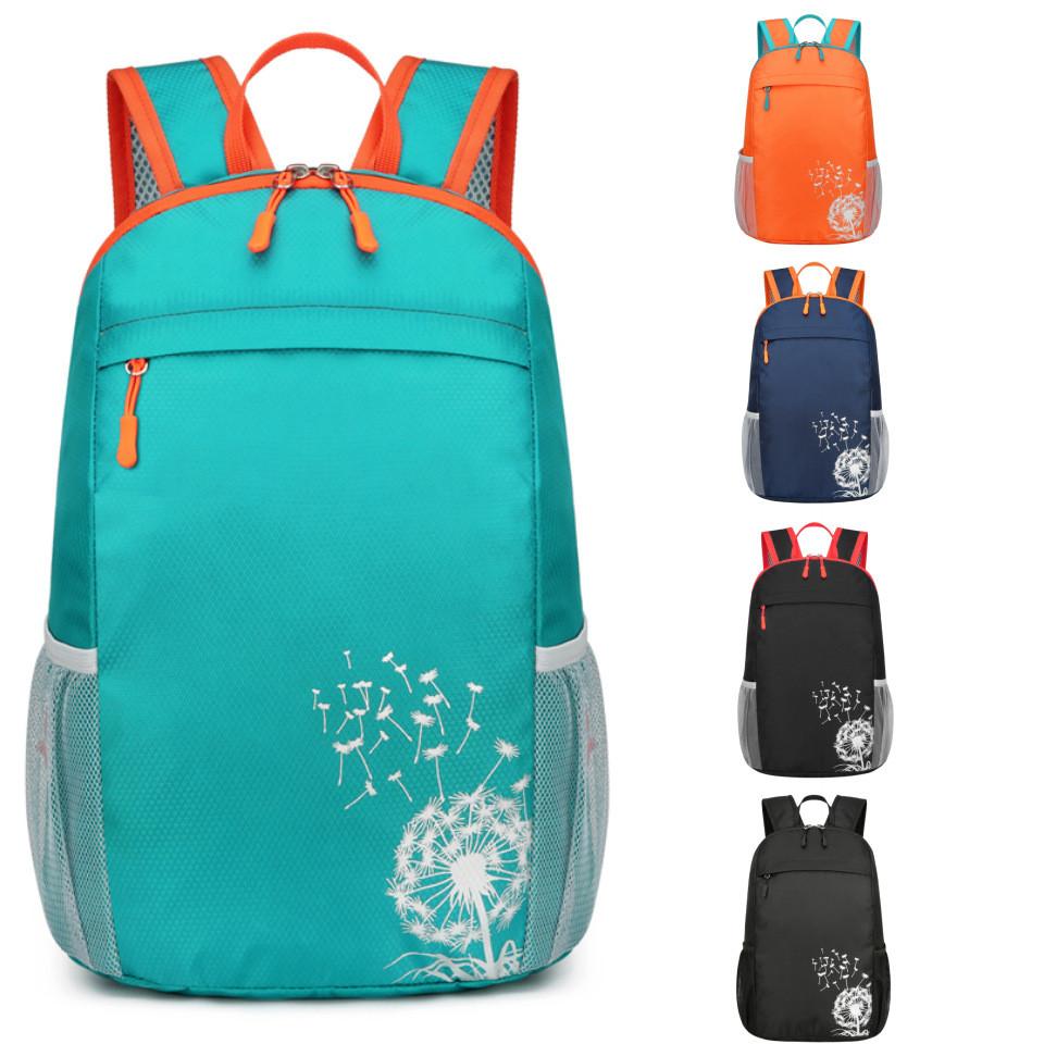 Foldable Dandelion Pattern Portable Childrens Schoolbag Backpack Travel Bag