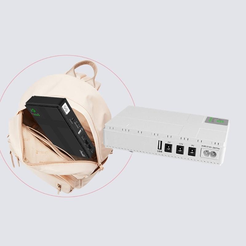 10400mAh I Portable UPS 5V/9V/12V Uninterruptible Power Supply For WiFi Router Large Capacity Backup Power Adapter