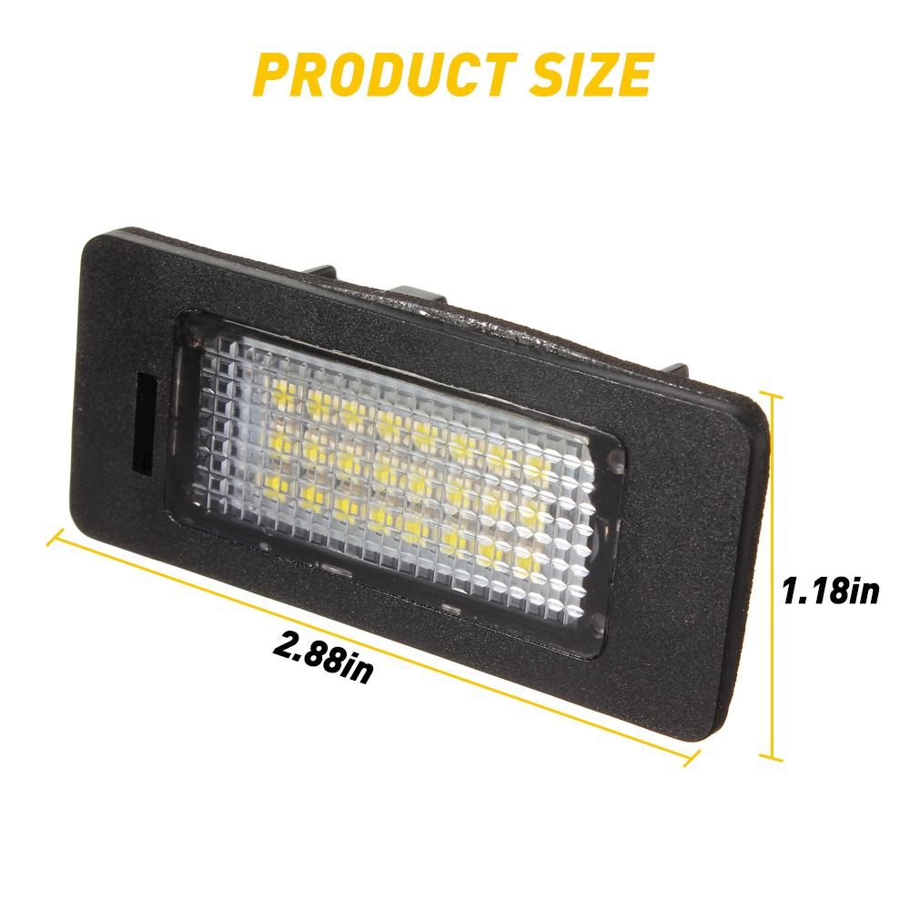 2x Error Free LED License Number Plate Lamp Light for BMW 1 3 5 Series E39 E60 E61 F10 F30 E82 E88 E90 E91 E92 E93 X5 E70 X6 E71 License Plate Covers