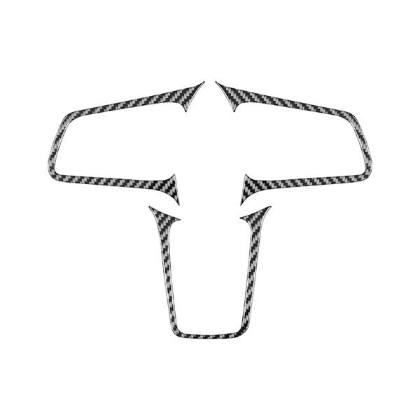 Set aus weichen Aufklebern im Carbonfaser-Muster zur Dekoration des Porsche-Lenkrads