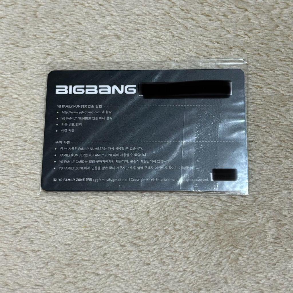 [USED] BIGBANG SPECIAL EDITION G-DRAGON Jiyong Trading Card