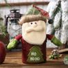 Xmas New Year DIY Christmas Temperament Candy Jar Santa Claus Gift Box Snowman Apple Box Children's Cartoon Doll Gift Box