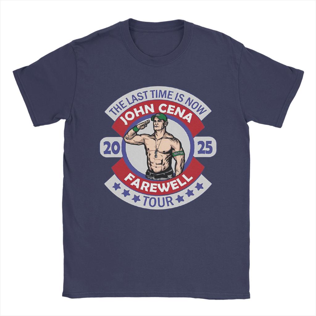 John Wrestling Cena Farewell Tour 2025 T-Shirt Men UCME Casual 100% Cotton Tee Round Collar Short Sleeve T Shirt 4XL 5XL 6XL Top