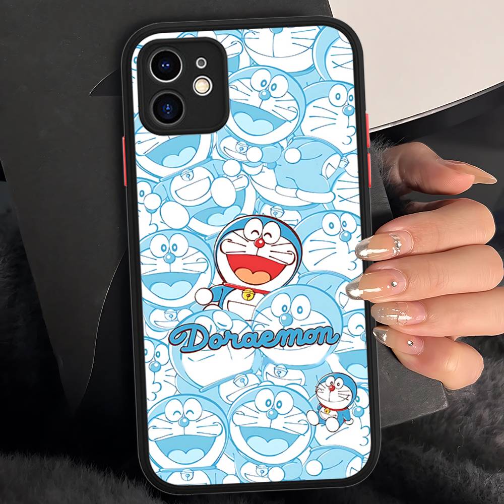 Cartoon D-Doraemons Phone Case For IPhone 11 12 13 14 15 16 Pro Plus X XS MAX Matte Bumper Shockproof Cover