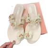 New Chinese style cool slippers fairy shoes outer wear 2025 summer with skirt flower temperament set toe sandals
