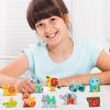Early Childhood Education And Brain-training Number Board, Number Matching Hand , Cartoon Dinosaur Animal Building Block Toy