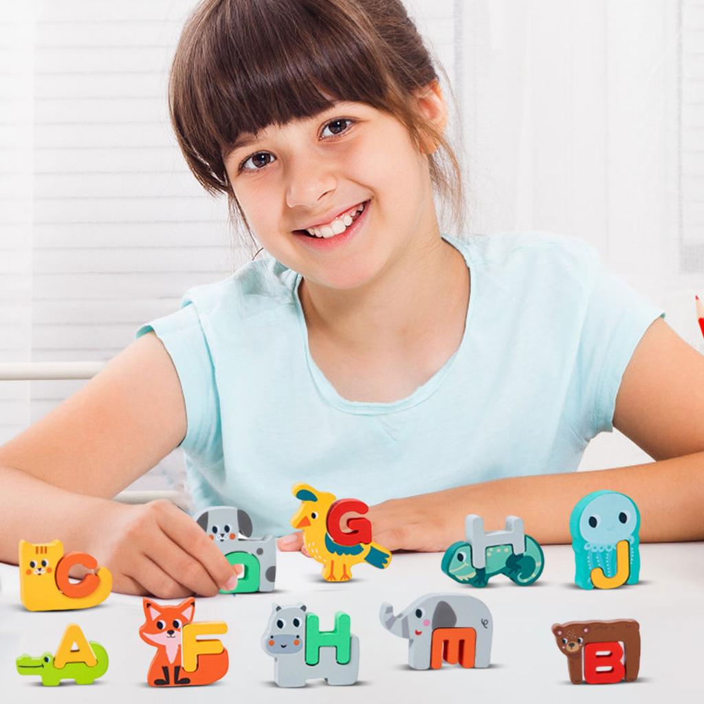 Early Childhood Education And Brain-training Number Board, Number Matching Hand , Cartoon Dinosaur Animal Building Block Toy