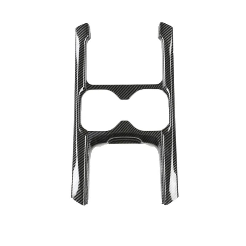 Car Water Cup Holder Frame Cover Trim Frame Sticker for Honda CR-V CRV 5th 2017 2018-2020 Carbon Fiber Interior Accessories