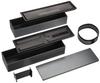Tatsumiya Slim Bento Box Metallic W22 52332 Two-Tier 840, Black, Size Approx. D6.5 H9.6