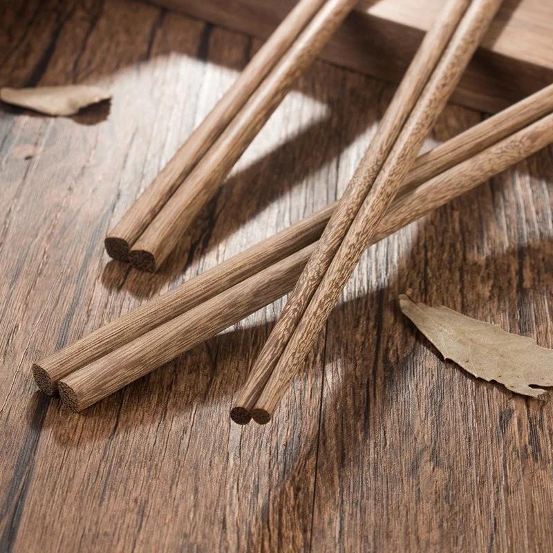 24CM Natural Wooden Chopstick Set 10 Pairs Chopsticks Tableware Healthy Chinese Wooden Chop Sticks Food Stick Kitchen Tableware