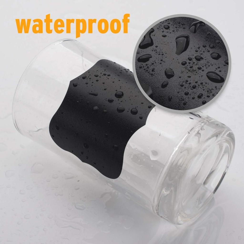 Chalkboard Labels-150pcs Waterproof Reusable Blackboard Stickers with 1 Liquid Chalk Marker for Mason Jars, Parties Decoration, Craft Rooms, Weddings