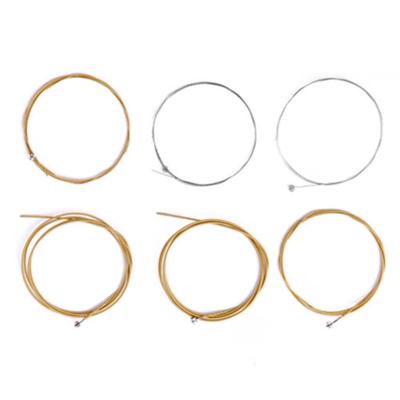 Acoustic Guitar Strings Set 6 Pieces Individual Packaging Steel Core Wound Strings Suitable for Standard Acoustic Guitar Replacement Strings