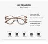 Women's Trendy TR90 Korean-Style Round Glasses with Anti-Blue Light Lenses