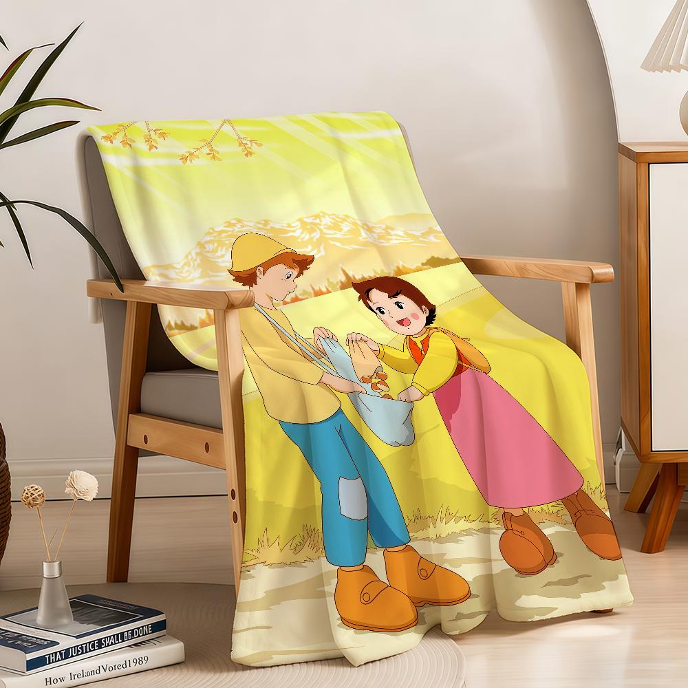 H-HeidiS-ES Ragazza Delle A-AlpS-ES Coperta Plaid Super Morbida Peluche Soggiorno Divano Divano Regali di Compleanno Infantili