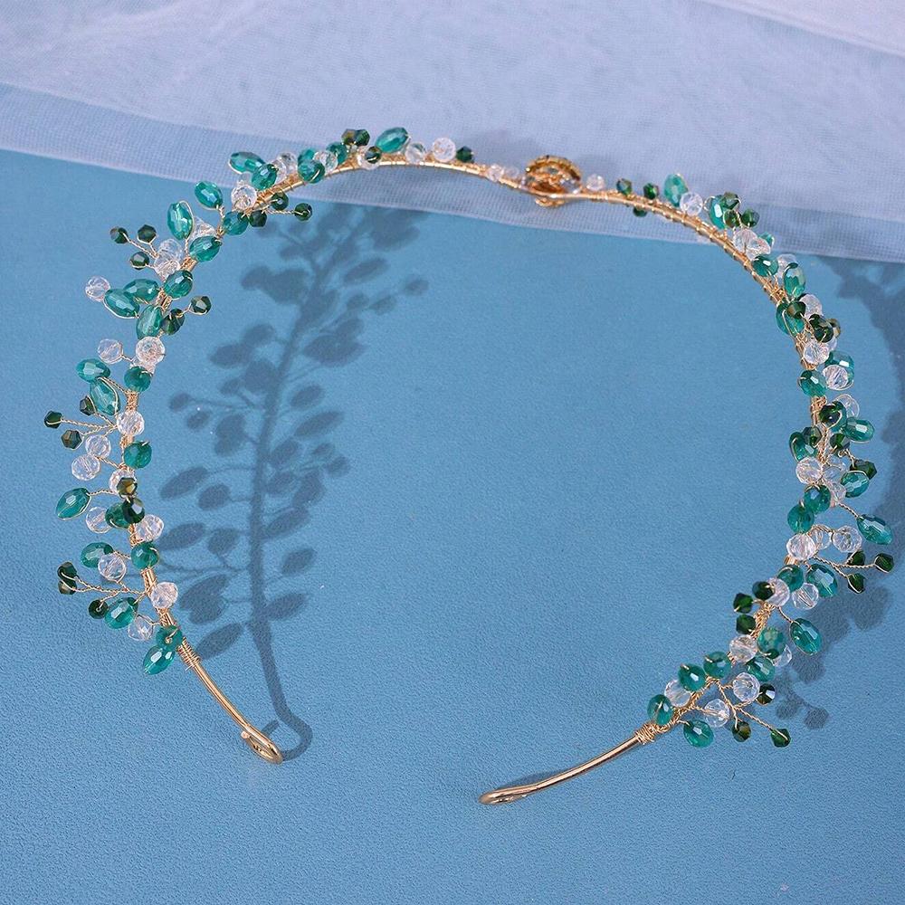 Forest Woodland Fairy Flower Leaf Crowns Handmade Leaves Hair Crowns Elf Headpiece  for Women