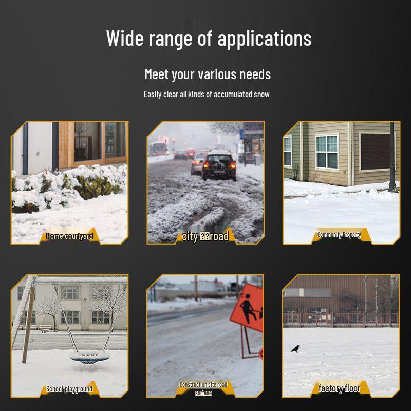 Compact High-Power Foldable Snow Shovel for Home & School Use