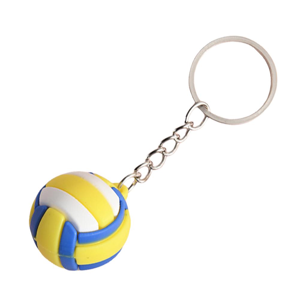 Volleyball Keychains Creative Fashion Key Pendant Practical Souvenirs PVC Texture Present for Volleyball Enthusiasts