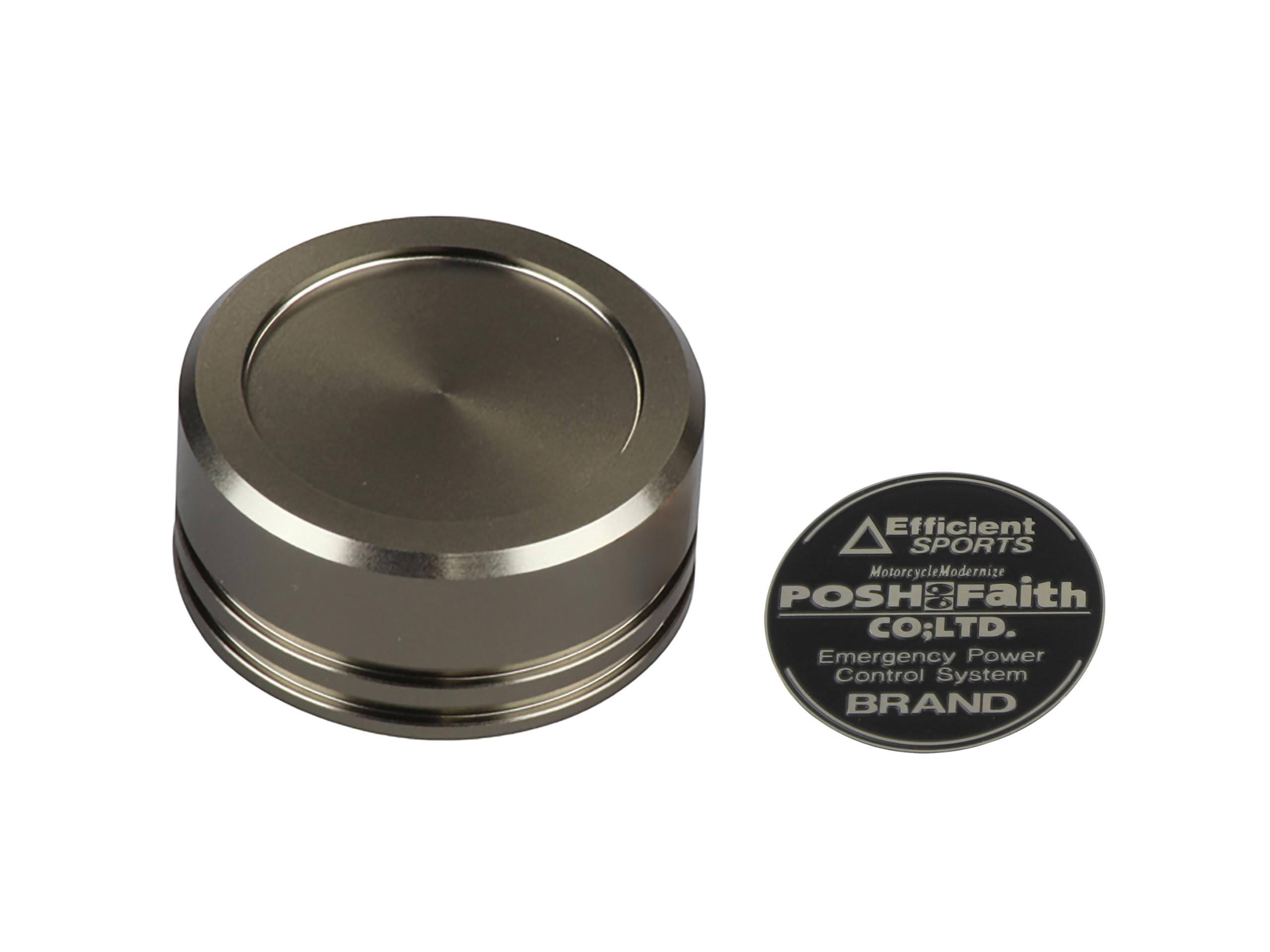 POSH FAITH Motorcycle Parts Master Cylinder Cap for NISSIN Diameter GALESPEED Titanium (Outer 38mm) GS15/GS15SR 500154-11