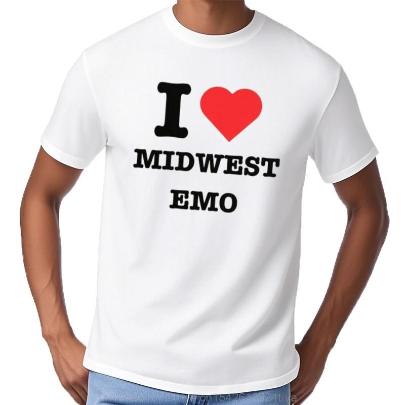 I Love Midwest Emo T Shirt Heart Band