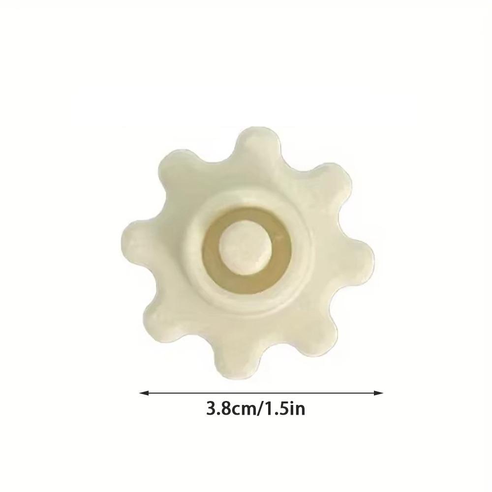 

Flexible Silicone Tube Cap White Red Gear-Style Silicone Tubing Accessories Easy-to-Use Tube Caps білий