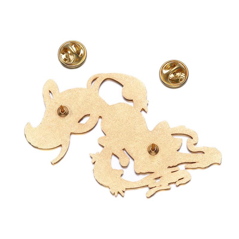 Nine Tailed Fox Brooch Mythology Game Badge Alloy Pin Jewelry For Men Ideal Choice For Gifts