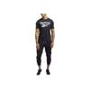 Reebok Letter Print Breathable Sports Short Sleeve T-Shirt Men Tops Black FK6219