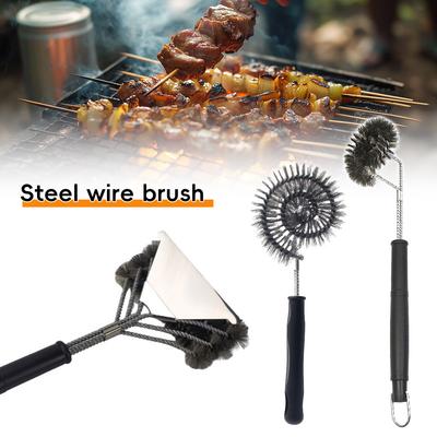 Wytrzymała szczotka do skrobaka do grilla Bardzo długi uchwyt Skrobak do grilla Zewnętrzne Domowe Akcesoria Kuchenne do BBQ Sezon BBQ Narzędzie do Czyszczenia