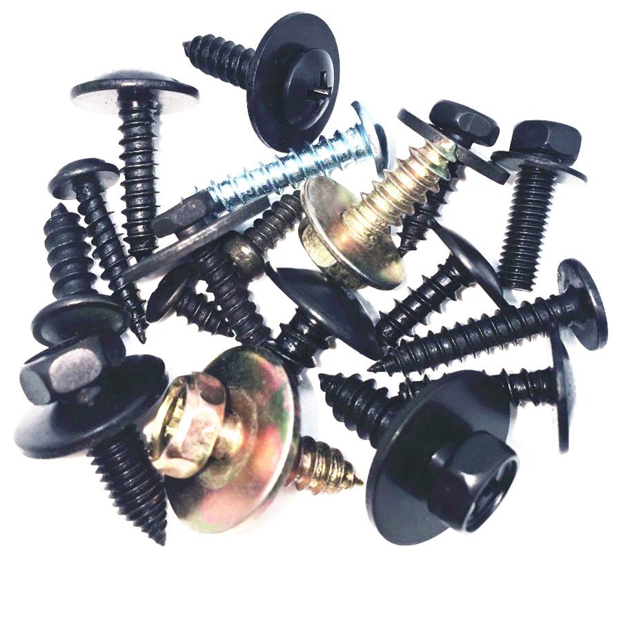 180PCS Car Leaf Board Fender Bumper Self - tapping Screw Fast Wire Screw Metal C