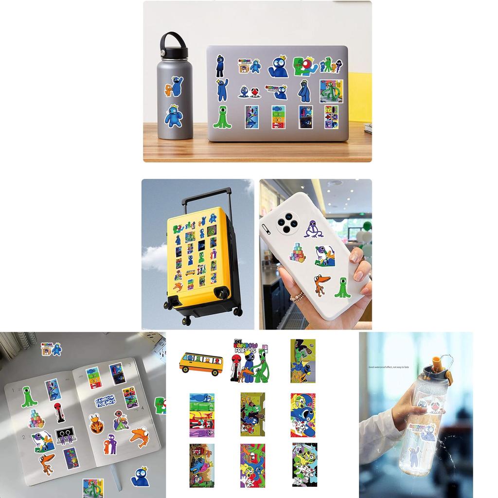 Waterproof And Reusable Roblox Rainbow Friends Stickers Set Of 60