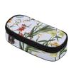 Pencil Pouch Smooth Zipper Large Storage Space 300D Polyester with Mesh Pocket Removable Divider and Pen Slots for Everyday Study