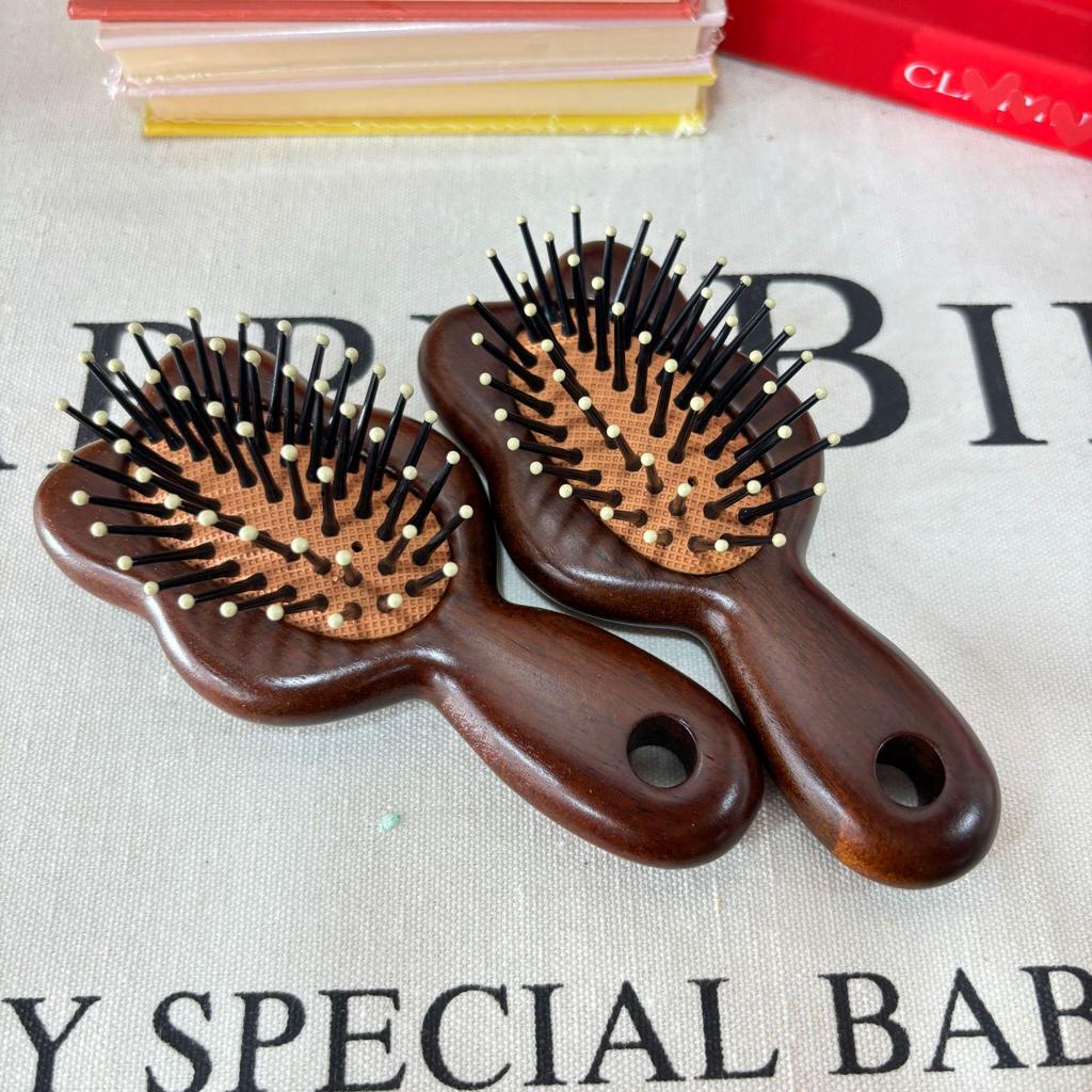 Anti-static Airbag Massage Comb for Women - Portable Wooden Curling & Styling Brush