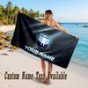Lazio FC Design Beach Towel Custom Text Large Towel for Beach Vacation