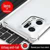 Oppo Find X5 Pro Anti-Fall Silicone Case: Transparent Four-Corner Airbag Design, Compatible with Find X2/X3