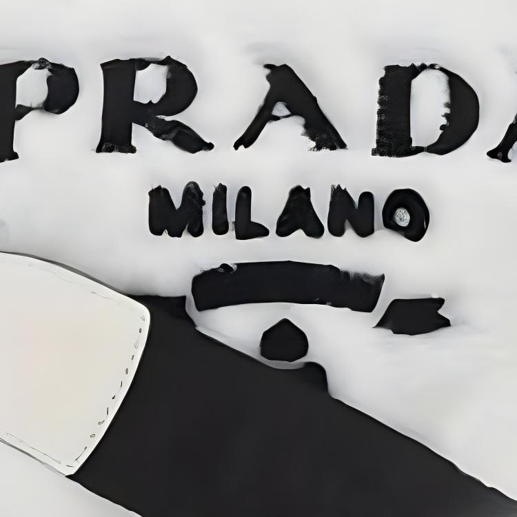 Prada Contrast Color Terry Logo Adjustable Detachable Shoulder Strap Wool Leather Crossbody Bag Women Crossbody Bag White 1BH190_VDI9_2EC9F_0_964