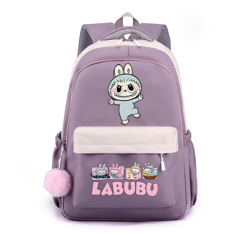 Cute Cartoon Printed Backpack Student Kid Schoolbag Women Large Capacity Waterproof Bookbag Kid Birthday Gift Travel Bag