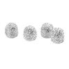 4 Pcs Bling Valve Stem Caps 15mm Stem Air Cover Tire Decoration Universal for Car MotorcycleSilver
