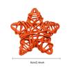 10PCS New Year Festival Ornaments Wedding Party Home Decor Pentagram Shape ArtifIcial Rattan Star Sepak Takraw Christmas Gift