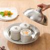with Lid Flying Saucer Steaming Tray Portable Round Pot Insert Tray  Kitchen Supplies