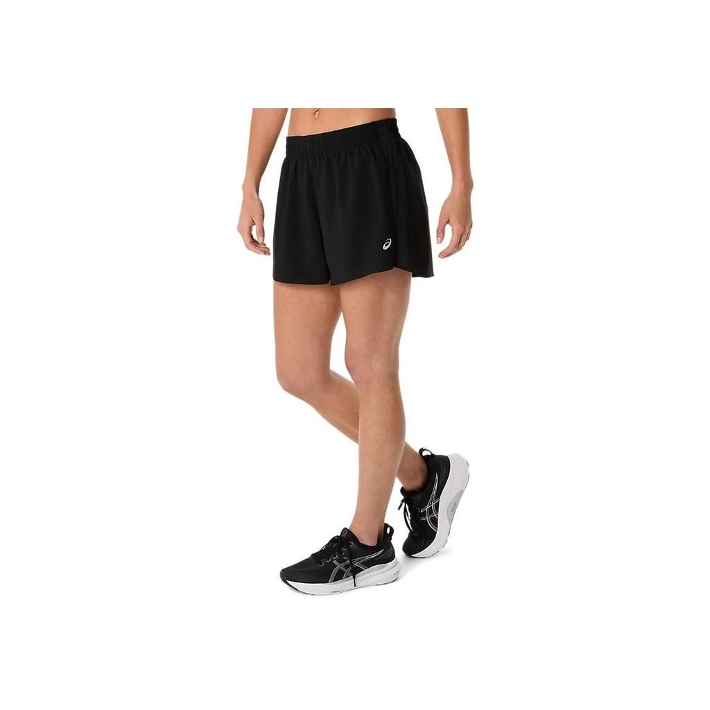 Asics Silver 4In Shorts Solid Quick-Dry Breathable Casual Shorts Women Shorts Black 2012D151-001