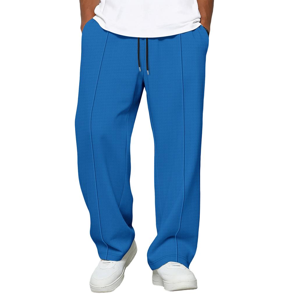 Men's  Leisure  Loose  Sports  Rope  Straight  Cylinder  Trousers