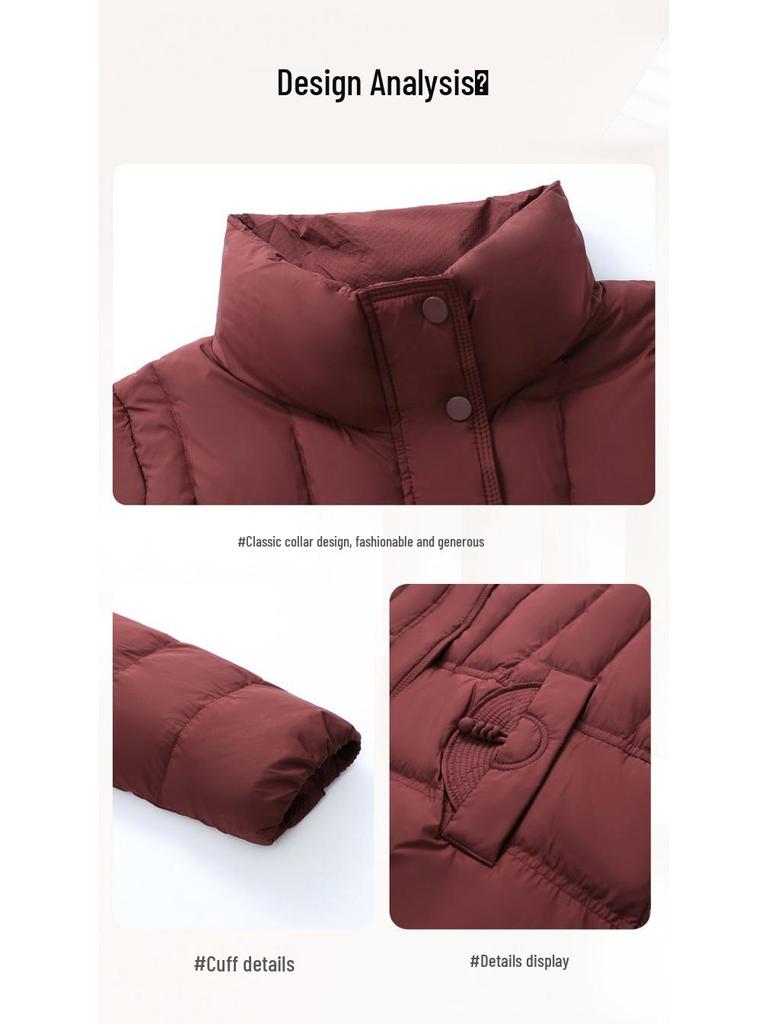 Stylish 2025 Women's Cotton Down Jacket - Age-Reducing Winter Outerwear for Middle-Aged/Elderly Moms