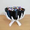 1Pc Gothic Skeleton Hands Bowl Stand  For Candy,Trinkets,Or Party Supplies,Halloween Decorations