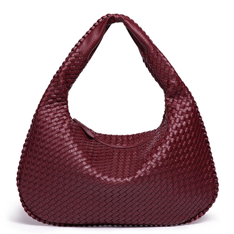 European & American Women's Large Woven Handbag - Handmade Single Shoulder or Crossbody Bag with Large Capacity.