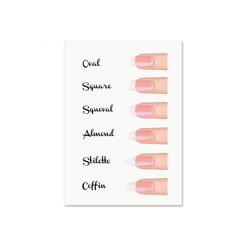 Módní tvary nehtů Plátno Malba Manikúra Obchod Plakáty a Tisky Nástěnné Umění Obrázek pro Kosmetický Salon Pokoj pro Dívky Dekorace