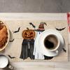 1PC Linen Halloween Ghost Pumpkin Cat Boo Halloween Placemats Seasonal Fall Table Mats for Party Kitchen Dining Decoration