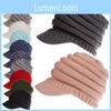 Cozy Women's Stretch Knit Hat Ponytail Beanie For Winter Warmth And Style