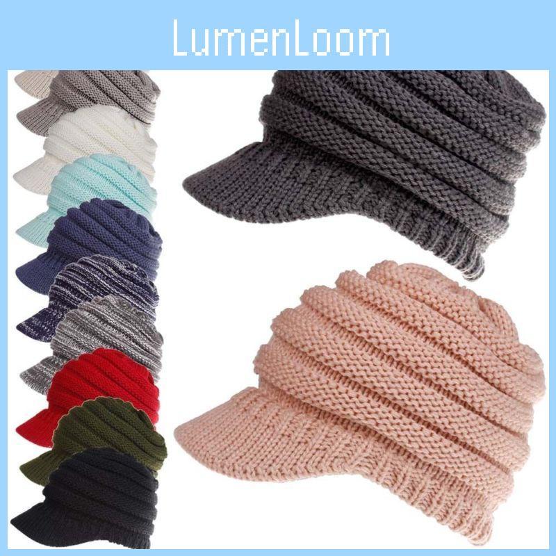 Cozy Women's Stretch Knit Hat Ponytail Beanie For Winter Warmth And Style