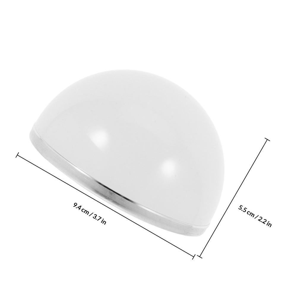 LED Bulb Diffuser Cover Half Circle Design Fog Proof Pc Material Even Soft Light Distribution Lamp Shade Ideal for Home Office